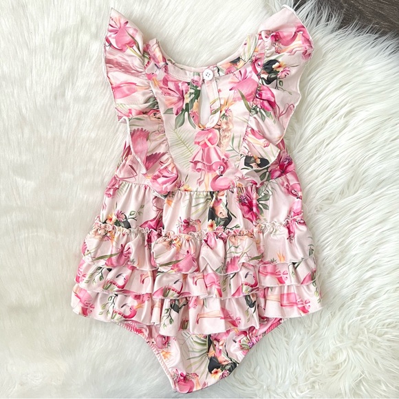 Baby Girl Ruffle Fairy Romper - Picture 2 of 2